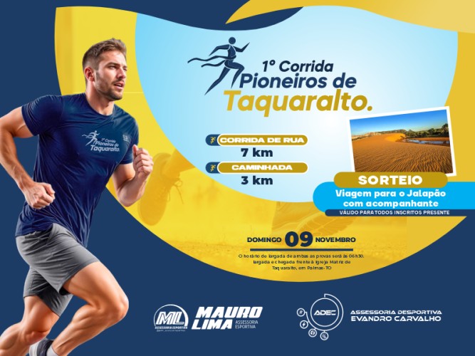 1º CORRIDA DOS PIONEIROS DE TAQUARALTO