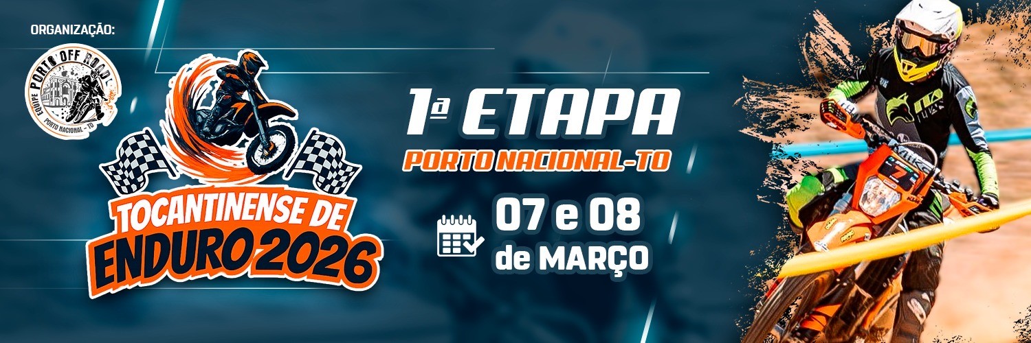🏍️🔥 TOCANTINENSE DE ENDURO 🥇 1ª ETAPA – PORTO NACIONAL 🌄🏁
