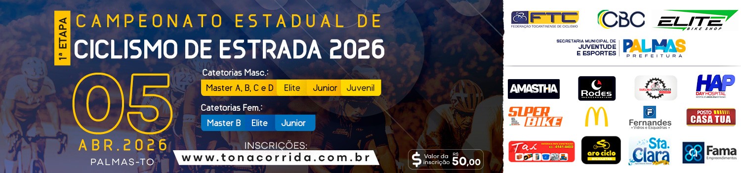🚴‍♂️💨 1ª ETAPA DO CAMPEONATO ESTADUAL DE CICLISMO DE ESTRADA 2026 💨🚴‍♀️