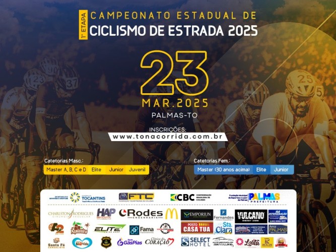 1ª ETAPA DO CAMPEONATO TOCANTINENSE DE CICLISMO DE ESTRADA 2025